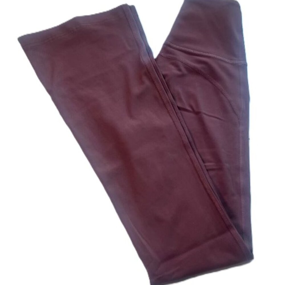 Lululemon Groove Nulu Super High Rise Flare Pant Sz 0 Rusty Brown 28” Inseam